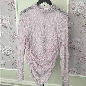 Chic Lilac Lace Bodysuit for Women